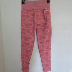 AYBL Pink Evolve Camo Seamless Leggings, Size Large